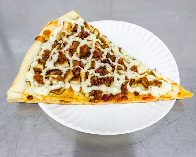 Buffalo Chicken Ranch Pizza.