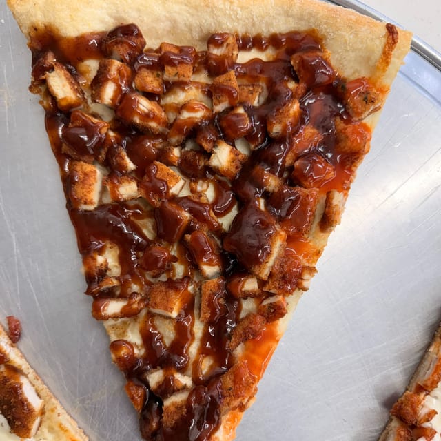 Chicken BBQ Pizza.